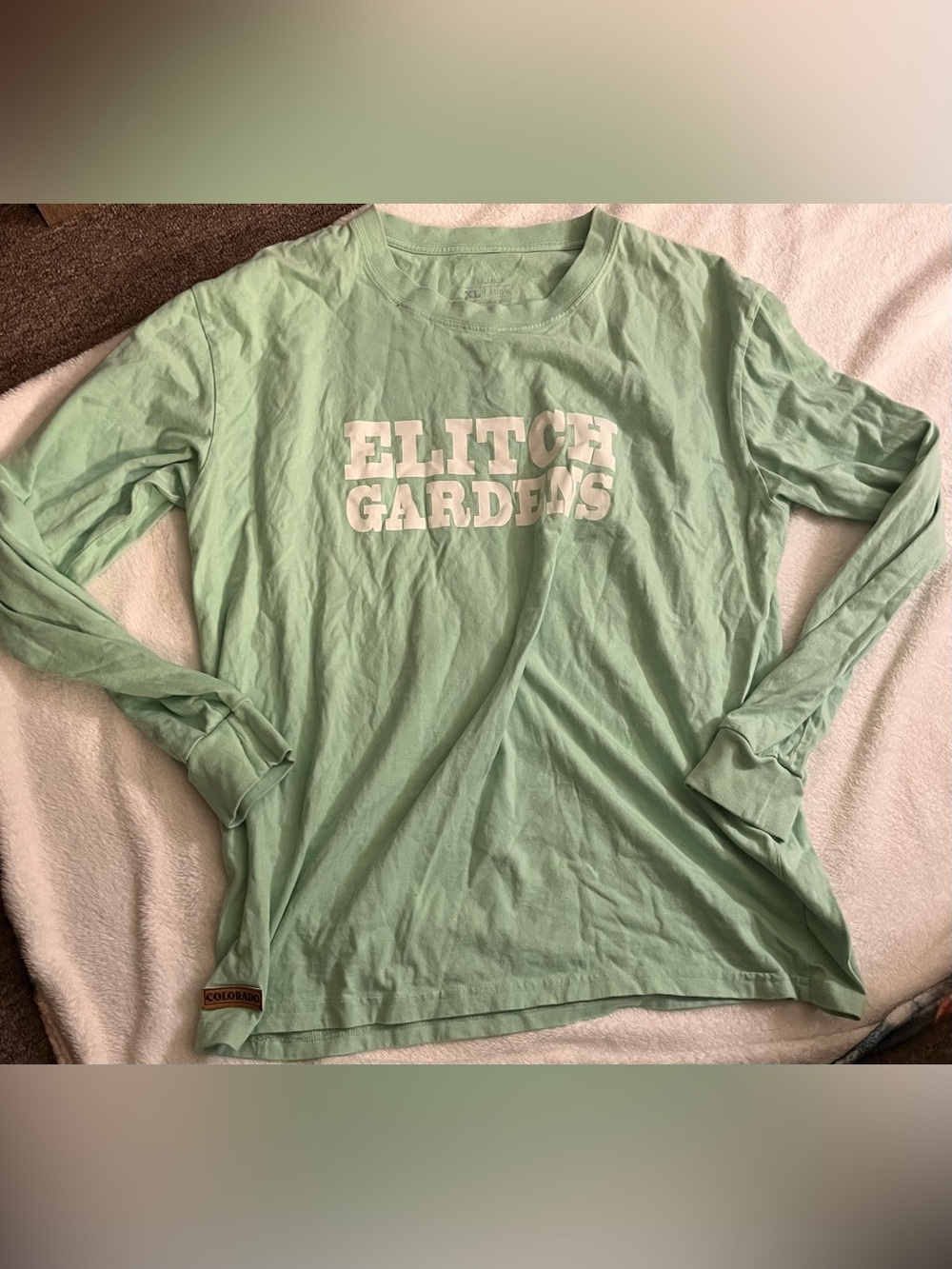 Women Long-Sleeve Logo Tee - Mint Green